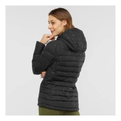 Salomon Transition Down Hoodie Femme Noir -Patago Vetements Magasin 138920 4