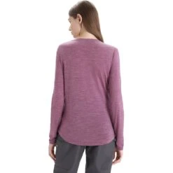 Icebreaker Sphere II Long Sleeve Tee Femme Violet -Patago Vetements Magasin main 0A56EJ794 2 1 5fa3