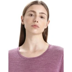 Icebreaker Sphere II Long Sleeve Tee Femme Violet -Patago Vetements Magasin main 0A56EJ794 4 1 f7e8