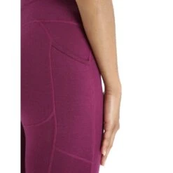 Icebreaker Fastray High Rise 3/4 Tights Femme Violet -Patago Vetements Magasin main 0A56EW735 4 1 ca9a