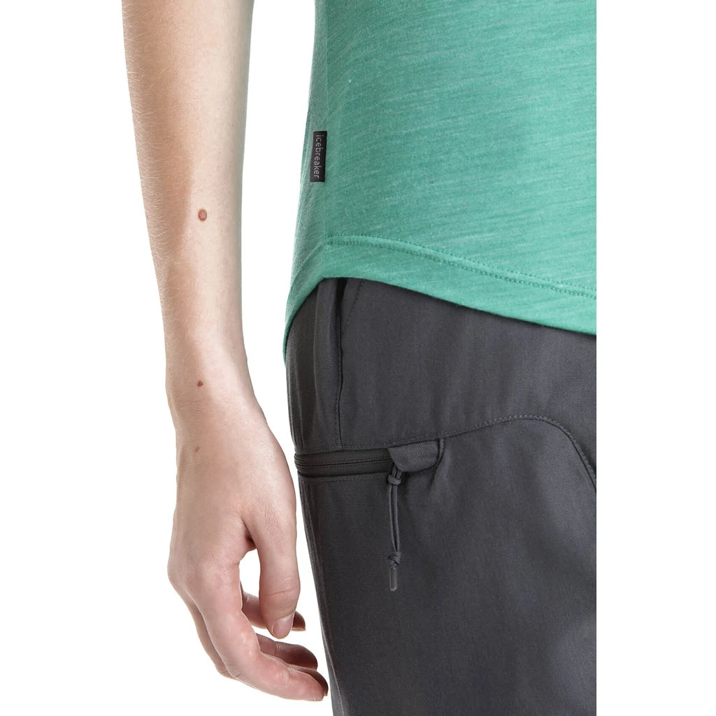 Icebreaker Sphere II Short Sleeve Scoop Tee Femme Turquoise 8 Icebreaker Sphere II Short Sleeve Scoop Tee Femme Turquoise – Image 6