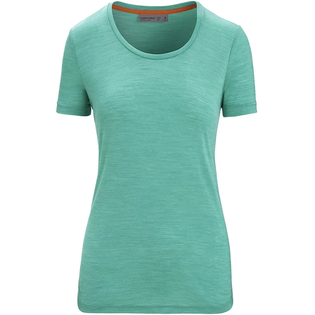 Icebreaker Sphere II Short Sleeve Scoop Tee Femme Turquoise 3 Icebreaker Sphere II Short Sleeve Scoop Tee Femme Turquoise