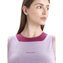 Icebreaker Zoneknit Cropped Bra-Tank Femme Rose 11 Icebreaker Zoneknit Cropped Bra-Tank Femme Rose -Patago Vetements Magasin main 0A56FC823 5 1 1 aeda