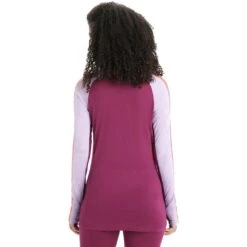 Icebreaker 125 Zoneknit Long Sleeve Crewe Femme Violet -Patago Vetements Magasin main 0A56H4823 2 1 eb69