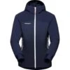 Mammut Taiss In Hybrid Hooded Jacket Women Femme Bleu Marine