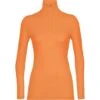 Icebreaker 200 Oasis Long Sleeve Half Zip Femme Orange -Patago Vetements Magasin main 104380547 FRONT 1 01fc