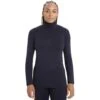 Icebreaker 260 Tech Long Sleeve Half Zip Femme Bleu Marine