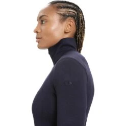 Icebreaker 260 Tech Long Sleeve Half Zip Femme Bleu Marine -Patago Vetements Magasin main 104390401 5 1 37e8