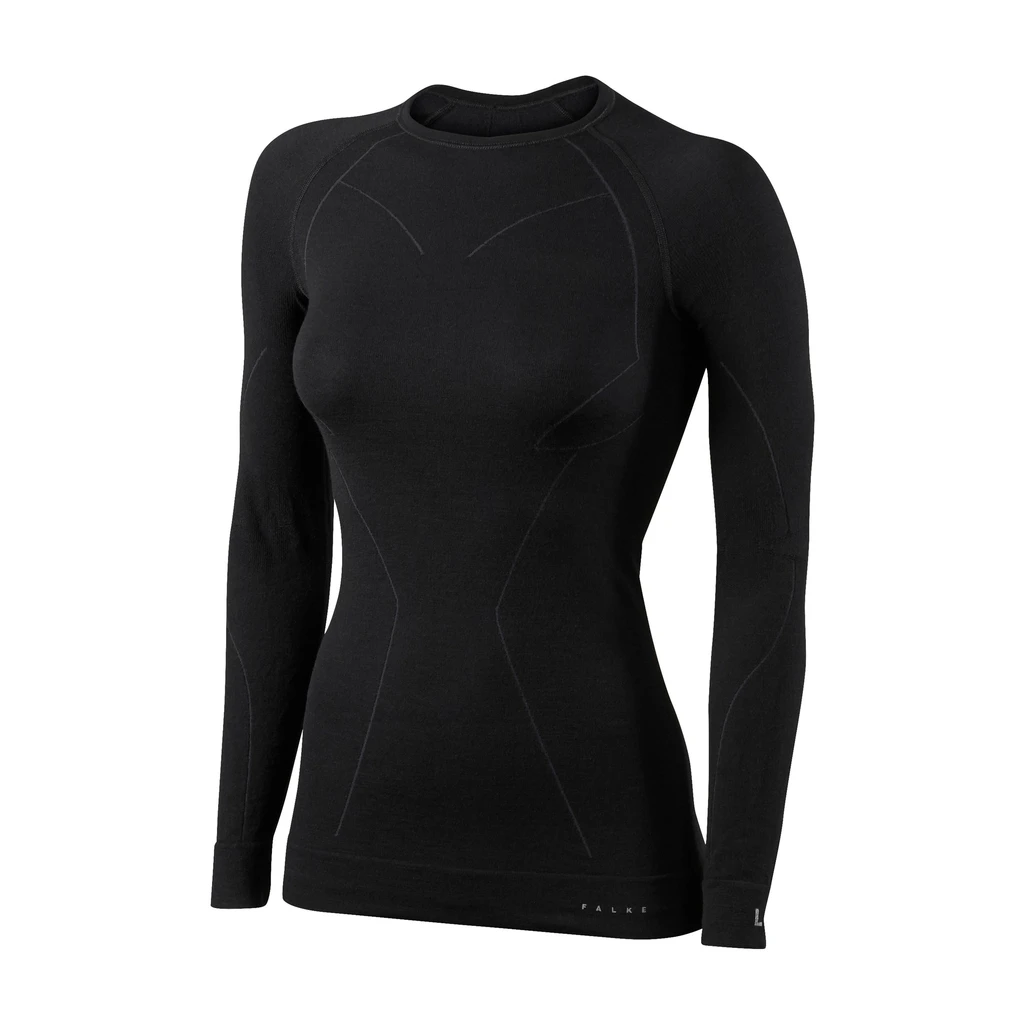 Falke Wool-Tech Long Sleeve Shirt Femme Noir 3 Falke Wool-Tech Long Sleeve Shirt Femme Noir