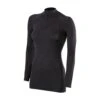 Falke Wool-Tech Zip Shirt Femme Noir