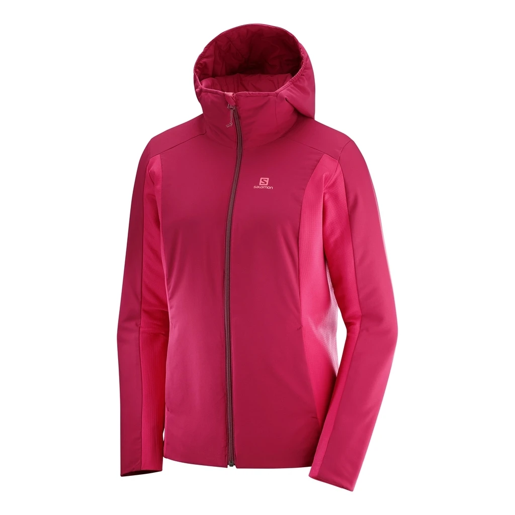 Salomon Drifter Mid Hoody Femme Rouge 2 Salomon Drifter Mid Hoody Femme Rouge
