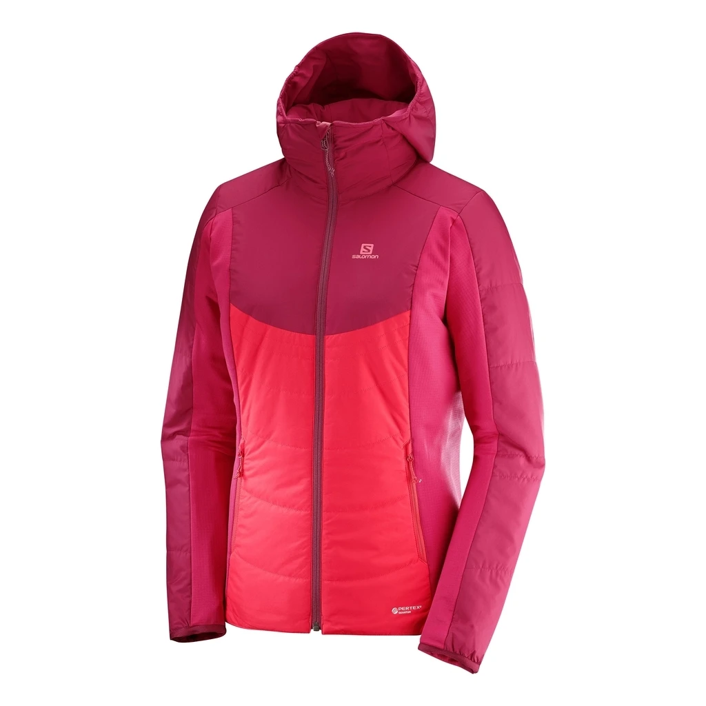 Salomon Drifter Mid Hoody Femme Rouge 3 Salomon Drifter Mid Hoody Femme Rouge – Image 2