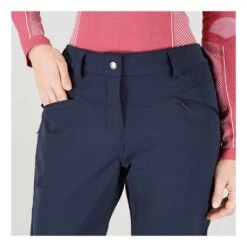 Salomon Wayfarer Straight Warm Pant Femme Bleu Marine -Patago Vetements Magasin main 243871 155490 5 0435