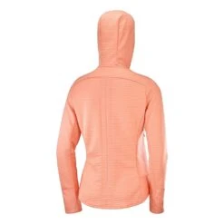 Salomon Right Nice Mid Hoodie Femme Abricot -Patago Vetements Magasin main 269656 169504 3 9033