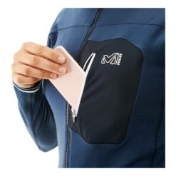 Millet Trilogy Lightgrid Hoodie Femme Bleu Marine -Patago Vetements Magasin main 273764 172111 3 3208