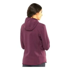 Salomon Radiant Hybrid Hoodie Femme Bordeaux -Patago Vetements Magasin main 282770 178543 2 b524