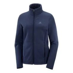 Salomon Radiant Full Zip Femme Bleu Nuit