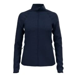 Odlo Midlayer Full Zip Corviglia Kinship Em Femme Bleu Nuit