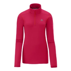 Salomon Discovery Hooded Midlayer Femme Rouge