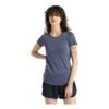 Icebreaker Sphere Short Sleeve Low Crewe Femme Bleu -Patago Vetements Magasin main 301675 191192 1 02d7