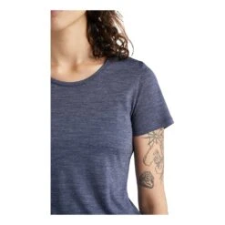 Icebreaker Sphere Short Sleeve Low Crewe Femme Bleu -Patago Vetements Magasin main 301675 191195 4 7bb9