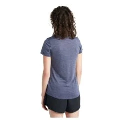 Icebreaker Sphere Short Sleeve Low Crewe Femme Bleu -Patago Vetements Magasin main 301675 191197 6 7f4d