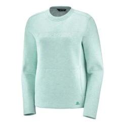 Salomon Sight Crew Neck Pull Femme Vert D'eau