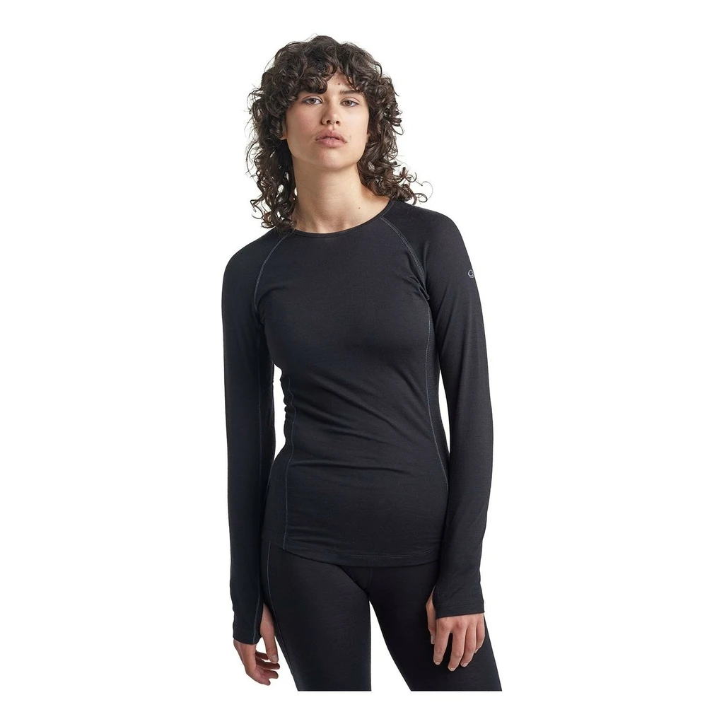 Icebreaker 150 Zone Long Sleeve Crewe Femme Noir 5 Icebreaker 150 Zone Long Sleeve Crewe Femme Noir – Image 3