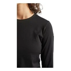 Icebreaker 200 Oasis Long Sleeve Crewe Femme Noir -Patago Vetements Magasin main 320045 205328 5 d79a