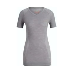 Falke T-shirt Wool-Tech Light Femme Gris Clair