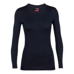 Icebreaker 260 Tech Long Sleeve Crewe Femme Bleu Nuit