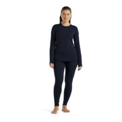 Icebreaker 260 Tech Long Sleeve Crewe Femme Bleu Nuit -Patago Vetements Magasin main 326811 209804 3 cb1f