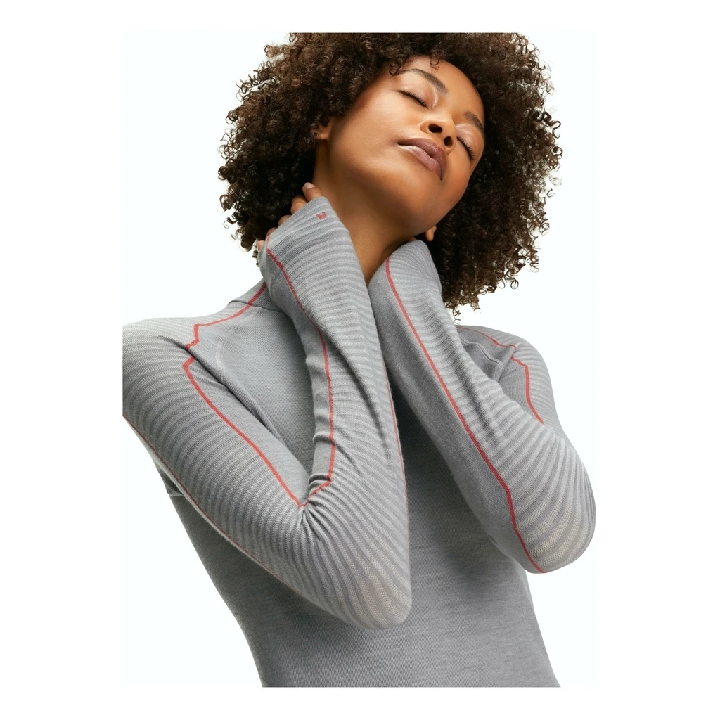 Falke Wool-Tech Long Sleeve Shirt Trend Femme Gris 5 Falke Wool-Tech Long Sleeve Shirt Trend Femme Gris – Image 3
