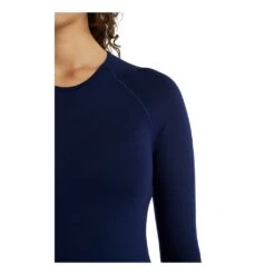 Icebreaker 200 Zone Seamless Long Sleeve Crewe Femme Bleu Foncé -Patago Vetements Magasin main 332672 214127 7 4a52
