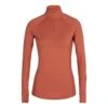 Icebreaker 260 Zone Long Sleeve Half Zip Femme Orange -Patago Vetements Magasin main 332707 214154 1 e014
