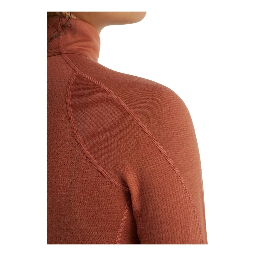 Icebreaker 260 Zone Long Sleeve Half Zip Femme Orange 3 Icebreaker 260 Zone Long Sleeve Half Zip Femme Orange – Image 2