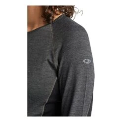 Icebreaker 260 Zone Long Sleeve Crewe Femme Gris -Patago Vetements Magasin main 334541 215260 3 4ce3