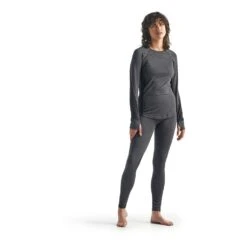 Icebreaker 260 Zone Long Sleeve Crewe Femme Gris -Patago Vetements Magasin main 334541 215264 7 4e89