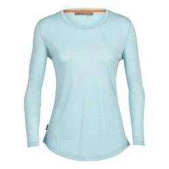 Icebreaker Sphere II Long Sleeve Tee Femme Bleu Ciel