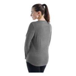 Icebreaker Sphere II Long Sleeve Tee Femme Gris -Patago Vetements Magasin main 347355 226661 7 c7a0