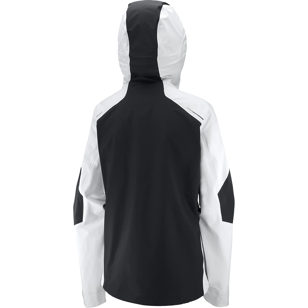 Salomon Mountain Gore-Tex 3L Jacket Femme Blanc Et Noir 4 Salomon Mountain Gore-Tex 3L Jacket Femme Blanc Et Noir – Image 2