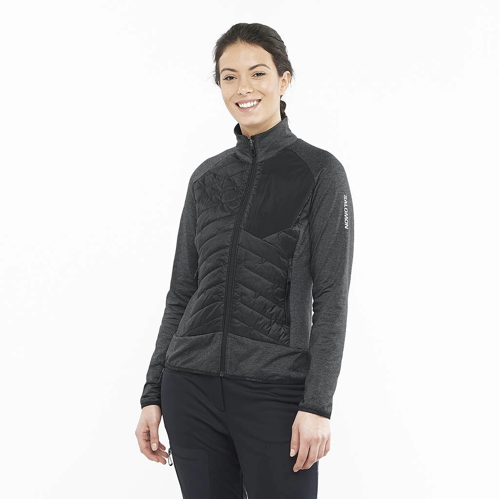 Salomon Mountain Hybrid Midlayer Femme Noir 5 Salomon Mountain Hybrid Midlayer Femme Noir – Image 3