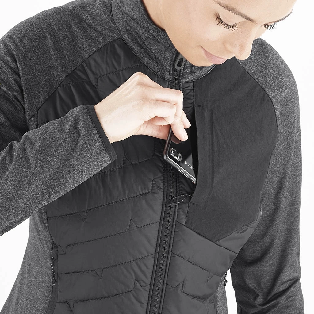 Salomon Mountain Hybrid Midlayer Femme Noir 10 Salomon Mountain Hybrid Midlayer Femme Noir – Image 8