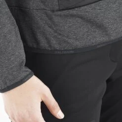 Salomon Mountain Hybrid Midlayer Femme Noir 17 Salomon Mountain Hybrid Midlayer Femme Noir -Patago Vetements Magasin main LC1842600 7 MOD mtnhybridmidlayer deepblack bindingfinishing w.png.high re 4433