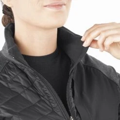 Salomon Mountain Hybrid Midlayer Femme Noir 19 Salomon Mountain Hybrid Midlayer Femme Noir -Patago Vetements Magasin main LC1842600 9 MOD mtnhybridmidlayer deepblack innercollar w.png.high res 6739