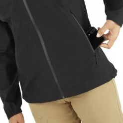 Salomon Outline Gore-Tex 2.5L Jacket Femme -Patago Vetements Magasin main LC1859600 6 MOD outlinegtx25ljkt deepblack securepocket w 1ee0