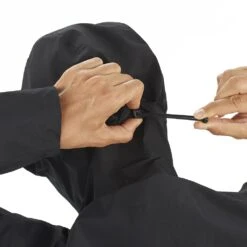 Salomon Outline Gore-Tex 2.5L Jacket Femme -Patago Vetements Magasin main LC1859600 9 MOD outlinegtx25ljkt deepblack adjustablehood w b52b