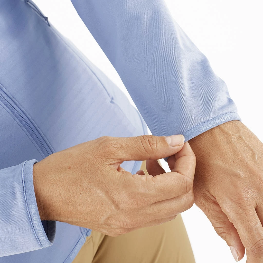 Salomon Outrack Full Zip Mid Femme Bleu – Image 6